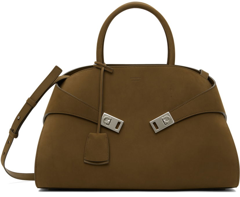 Kabelka FERRAGAMO Medium Hug Top Handle Bag Hnedá | 215921 - 768829