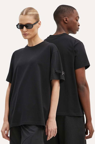 Tričko HELIOT EMIL Black Buckle Detail T-Shirt Čierna | PREAW24.M.09.119, 0