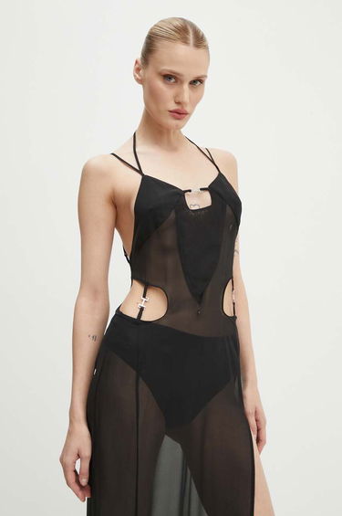 Šaty HELIOT EMIL Sheer Maxi Dress Čierna | PREAW24.W.11.058.BLK01, 3
