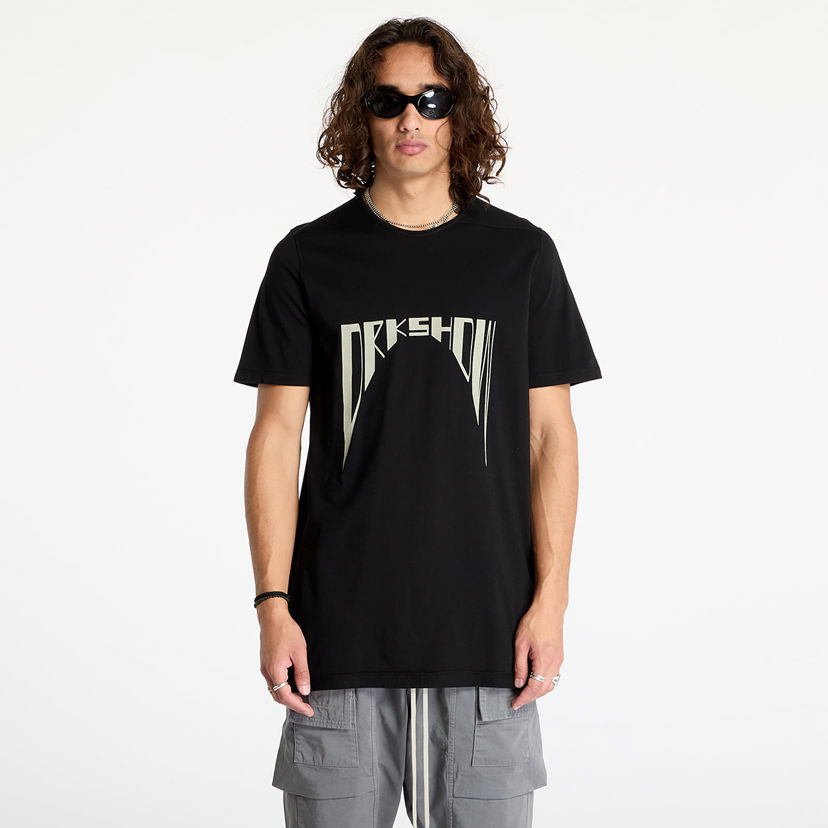 Tričko Rick Owens DRKSHDW Knit Level T-Shirt Black/ Pearl Čierna | DU02D2250 RNEP4 0908