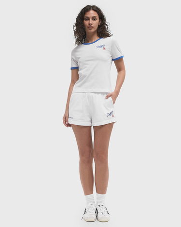 Šortky Sporty & Rich Sporty & Rich Dodgers Disco Shorts Biela | SH037627666WH01, 2