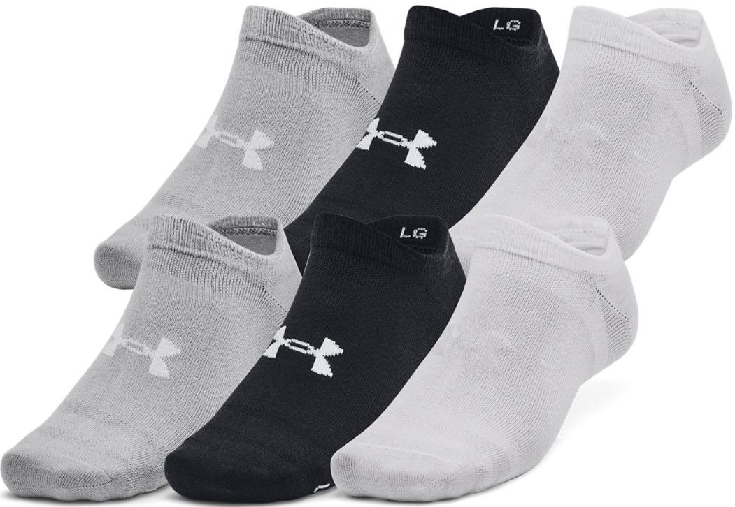 Ponožky Under Armour Essential No Show 6-Pack Socks Rôznofarebný | 1382611-002, 0