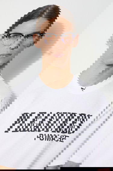 Tričko Puma PUMA x PLEASURES Typo Tee Biela | 620878, 4