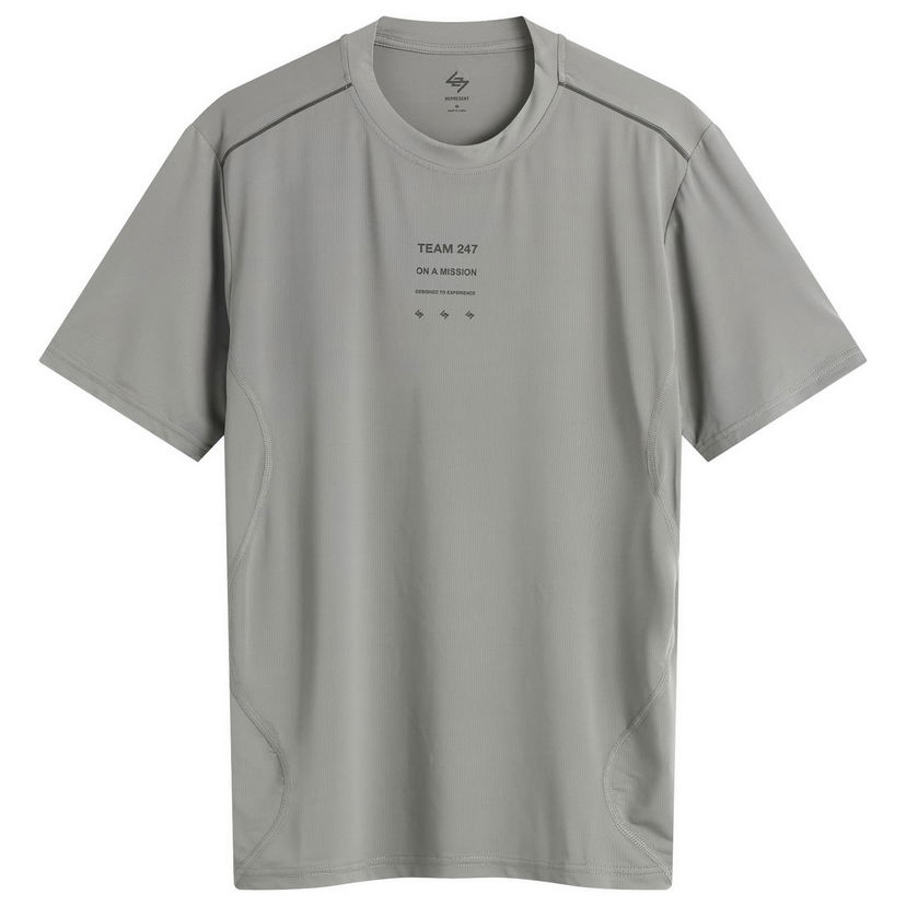 Tričko Represent Clo 247 Short Sleeve Runner T-Shirt Šedá | 247M100018-44