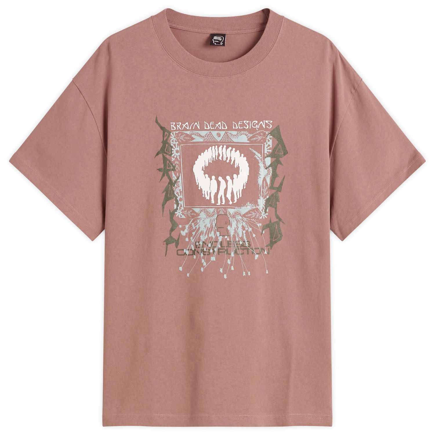 Tričko Brain Dead Endless Construction T-Shirt Hnedá | BDF25T00O046-NUT, 1