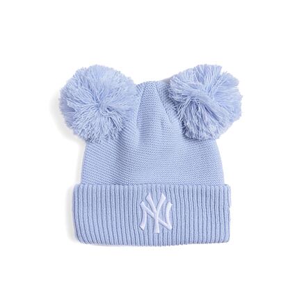 Kulicha New Era NY Yankees Double Pom Beanie Modrá | 60565276, 0