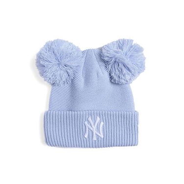 Kulicha New Era NY Yankees Double Pom Beanie Modrá | 60565276, 0