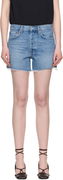 AGOLDE Parker Long Denim Shorts