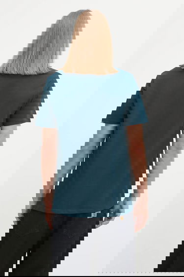 Tričko Carhartt WIP Short Sleeve Pocket T-Shirt Tyrkysová | I030434.0AUXX, 2