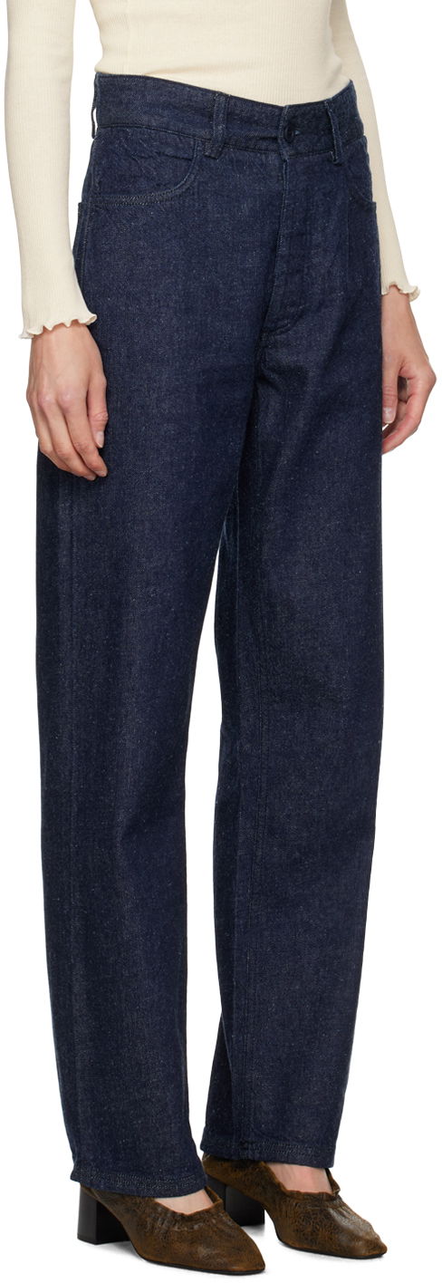 Džínsy Baserange Tajo High-Rise Straight-Leg Jeans Modrá | TRIN-CO-AU24, 1