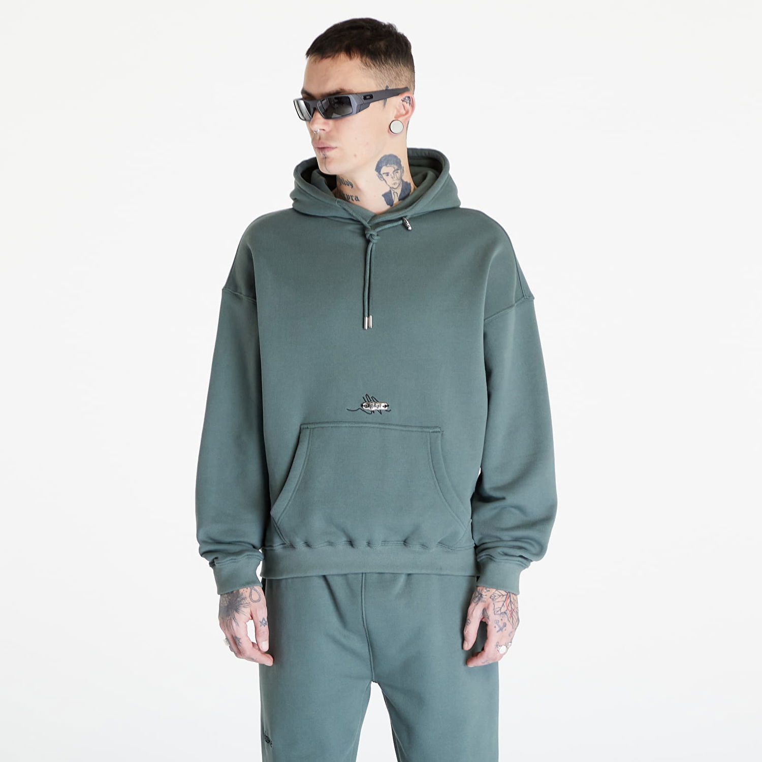 Mikina Footshop Everyday Hoodie Tyrkysová | FTSHP_270, 0