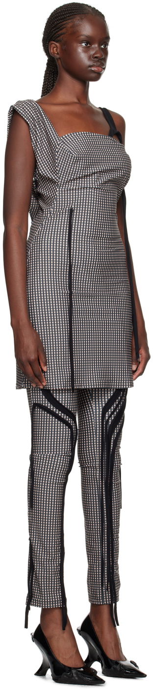 Šaty Ottolinger Ottolinger Plaid Mini Dress Čierna | 501401, 1