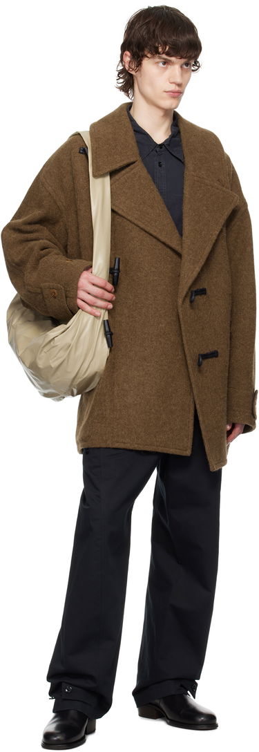 Kabáty LEMAIRE Lemaire Short Duffle Coat Hnedá | CO1089 LF504, 3