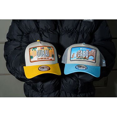 Šiltovka New Era New Era License Plate 9FORTY Trucker Cap (56-59 cm) Béžová | 60595313, 8