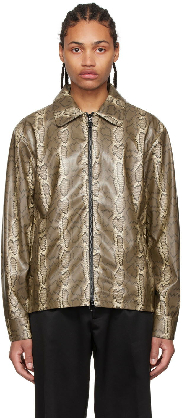 Snakeskin Print Jacket