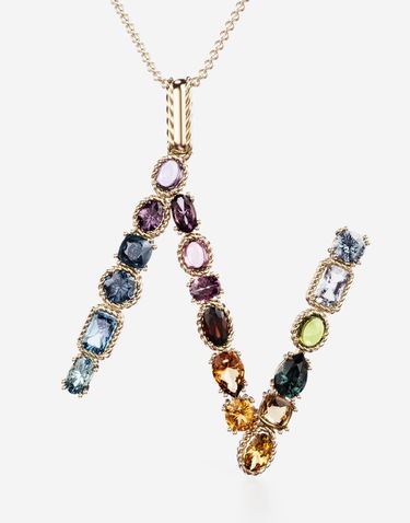 Náhrdelník Dolce & Gabbana Rainbow Alphabet N Pendant Necklace Rôznofarebný | WAMR2GWMIXNZOO00, 1