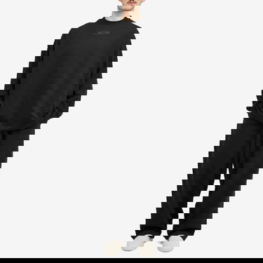 Tričko Fear of God ESSENTIALS Spring Tab Long Sleeve T-Shirt Čierna | 125SP244204F, 4