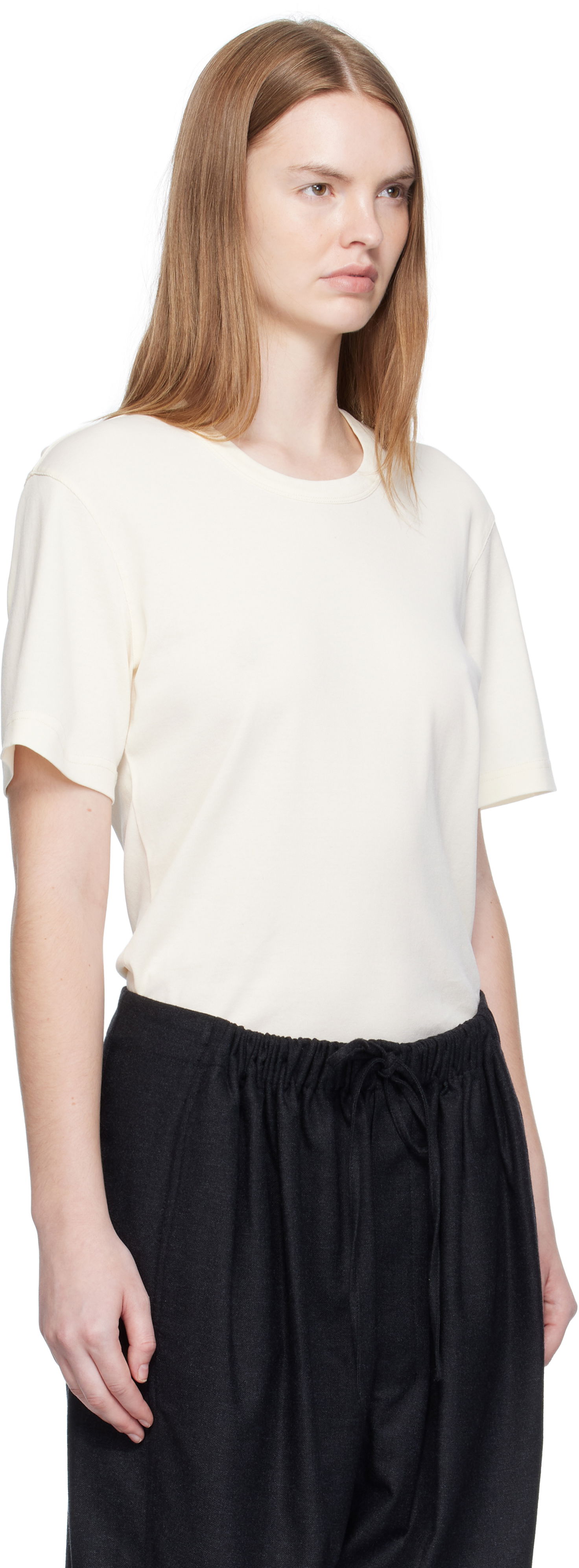 Tričko LEMAIRE LEMAIRE Rib T-shirt Biela | TO1440 LJ1016, 1