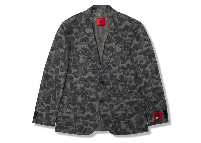 Bunda BAPE BAPE x Hugo Camo Jacket Black Čierna | 7I23-142-901