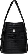Totême Belted Croc-Embossed Leather Bucket Bag