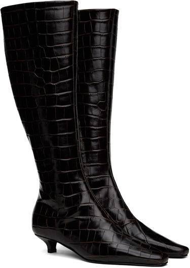 Pláštenka TOTEME TOTEME 'The Slim' Knee-High Boots Čierna | 241-WAS954-LE0023, 3
