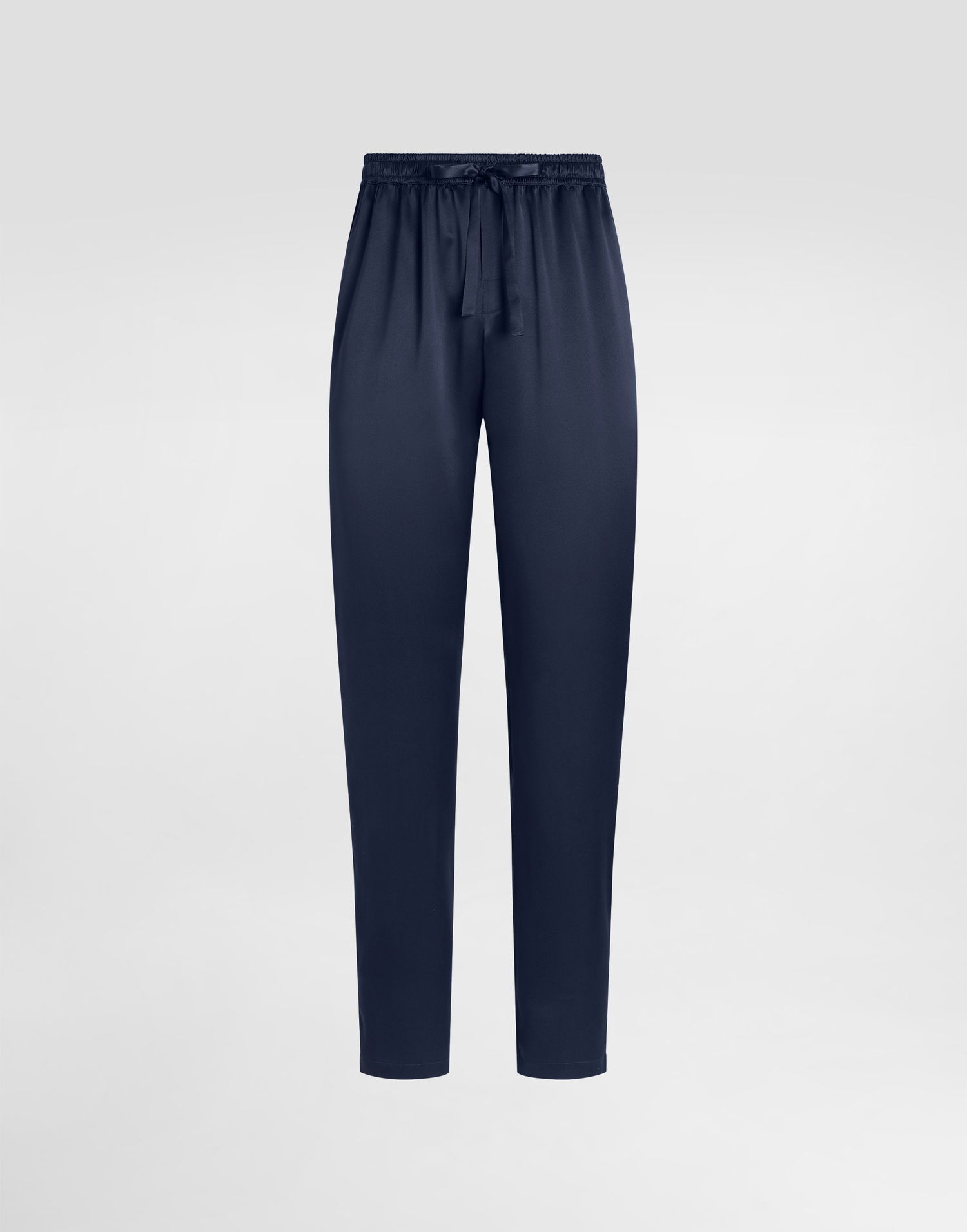 Nohavice Dolce & Gabbana Silk Pajama Pants With Logo Embroidery Modrá | GVCRAZFU1AUB0665, 0