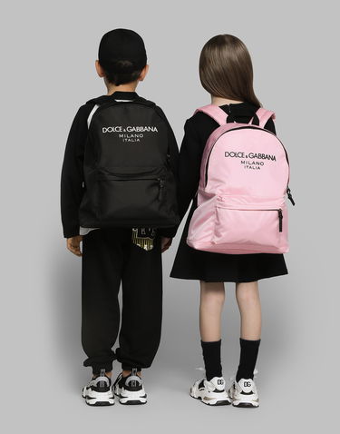 Batoh Dolce & Gabbana Dolce & Gabbana Nylon Backpack With Logo Ružová | EM0074AB12480400, 3