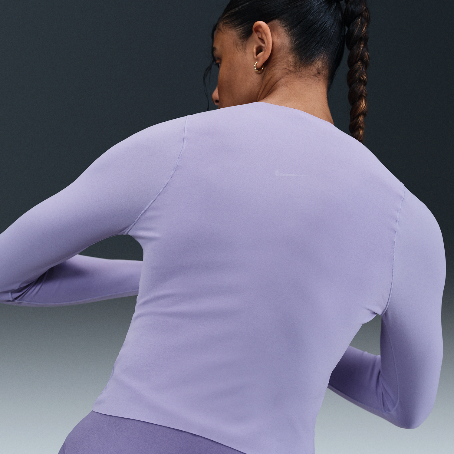 Tričko Nike Zenvy Dri-FIT Long Sleeve Top Fialová | FN3022-533, 1