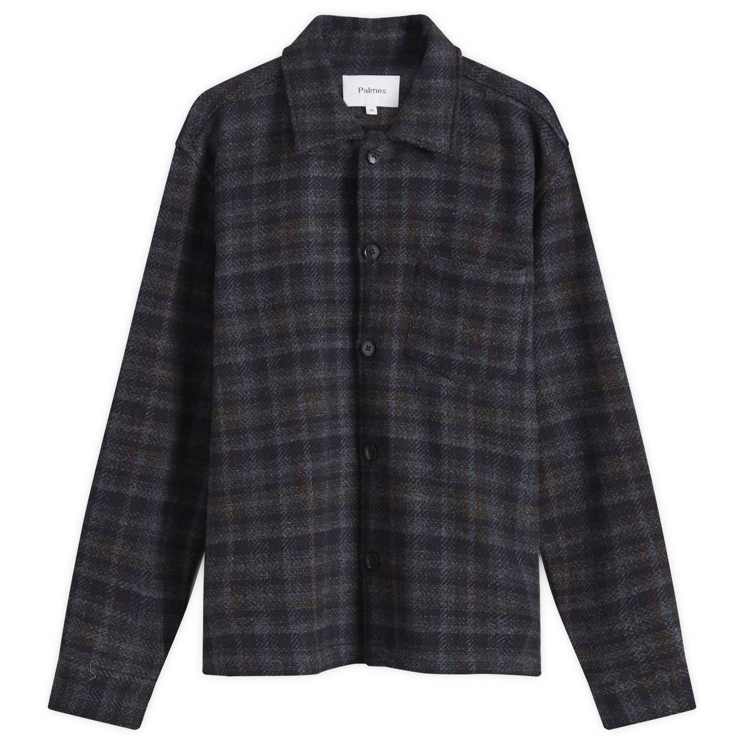 Košeľa Palmes Rocco Check Overshirt Čierna | P30-0024-121, 0
