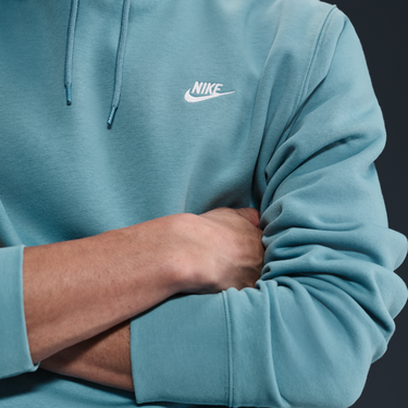 Mikina Nike Nike Club Fleece Hoodie Tyrkysová | FN3859-464, 4