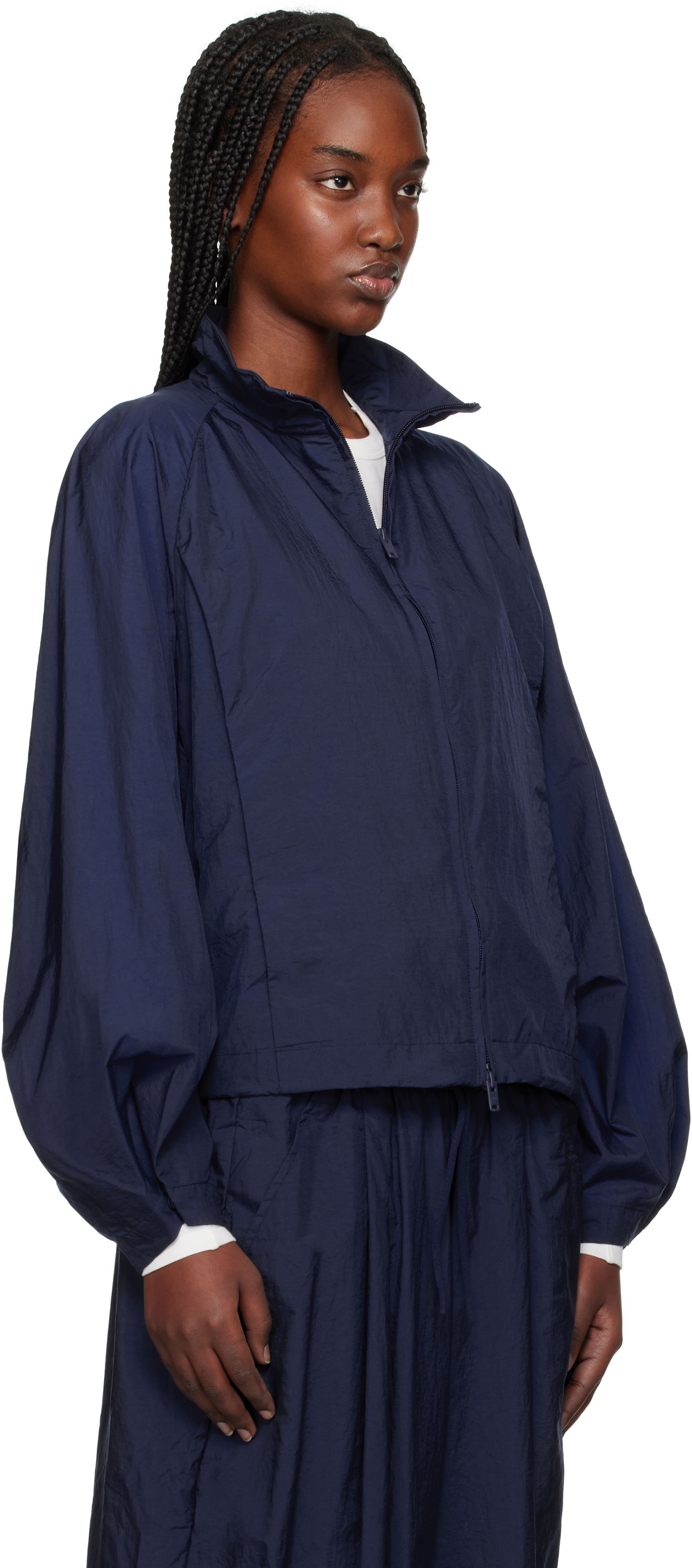 Vetrovka Y-3 Y-3 Nylon Cropped Jacket Navy | JM3198, 1
