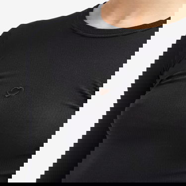 Tričko Baserange Heart Cutout Ribbed Long Sleeve T-Shirt Čierna | TOHLS-RB-000-Black, 5