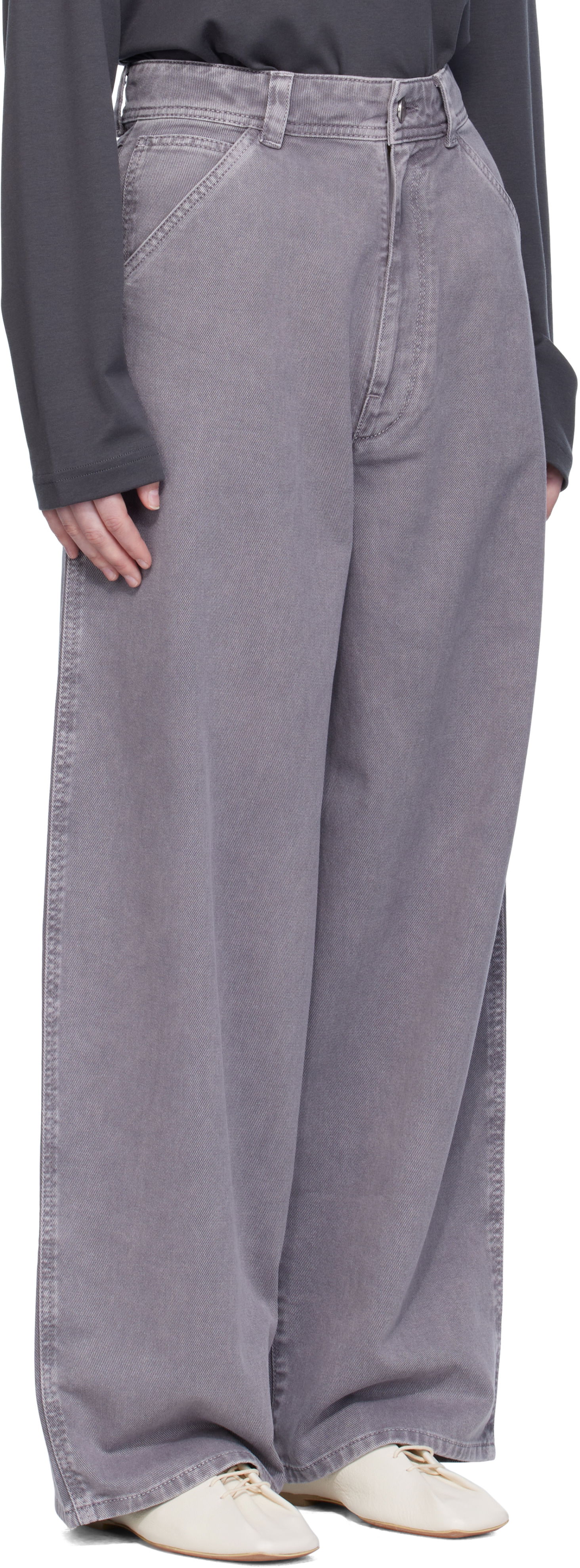 Džínsy LEMAIRE Lemaire Large Jeans Šedá | PA1224 LD1063, 1