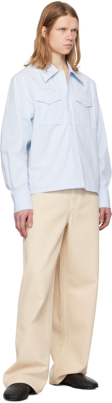 Košeľa LANVIN Lanvin Loose-Fit Utility Shirt Modrá | RM-SI0012-6043-P25, 3