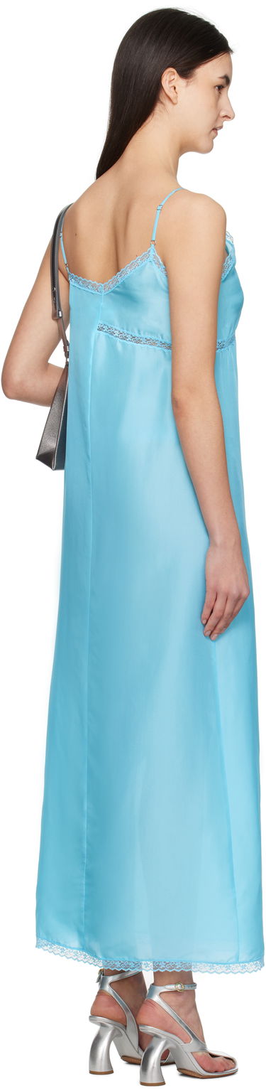 Šaty Maison Margiela MM6 Maison Margiela Lace Camisole Maxi Dress Modrá | S52CT0785 M35244, 2