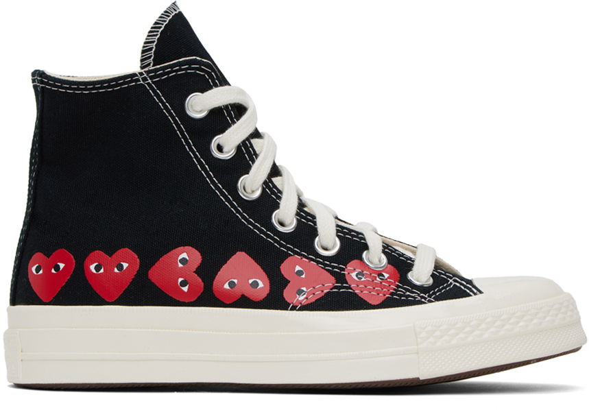 Tenisky a topánky Comme des Garçons Comme DES Garcons Play Heart x Converse Chuck Taylor All Star 70 Hi "Black" Čierna | P1K127, 0