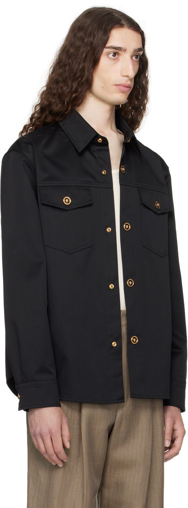 Košeľa Versace Versace Gabardine Overshirt Čierna | 1017413_1A01718, 1