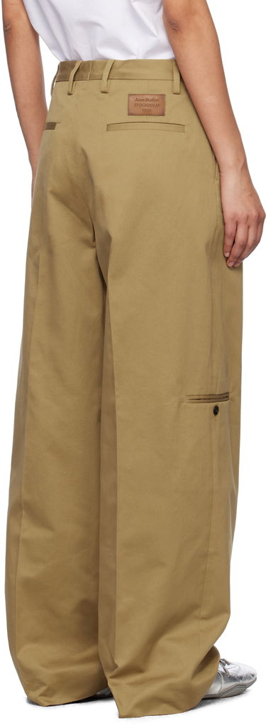 Cargo nohavice Acne Studios Acne Studios Twill Wide-Leg Trousers Hnedá | AK0875-, 2