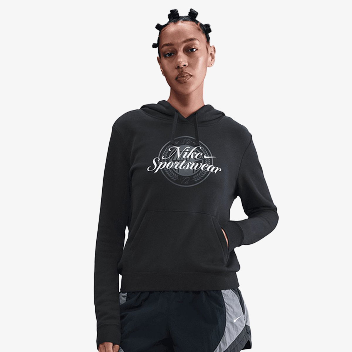 Mikina Nike Sportswear Club Fleece Hoodie Čierna | IH8496-010, 1