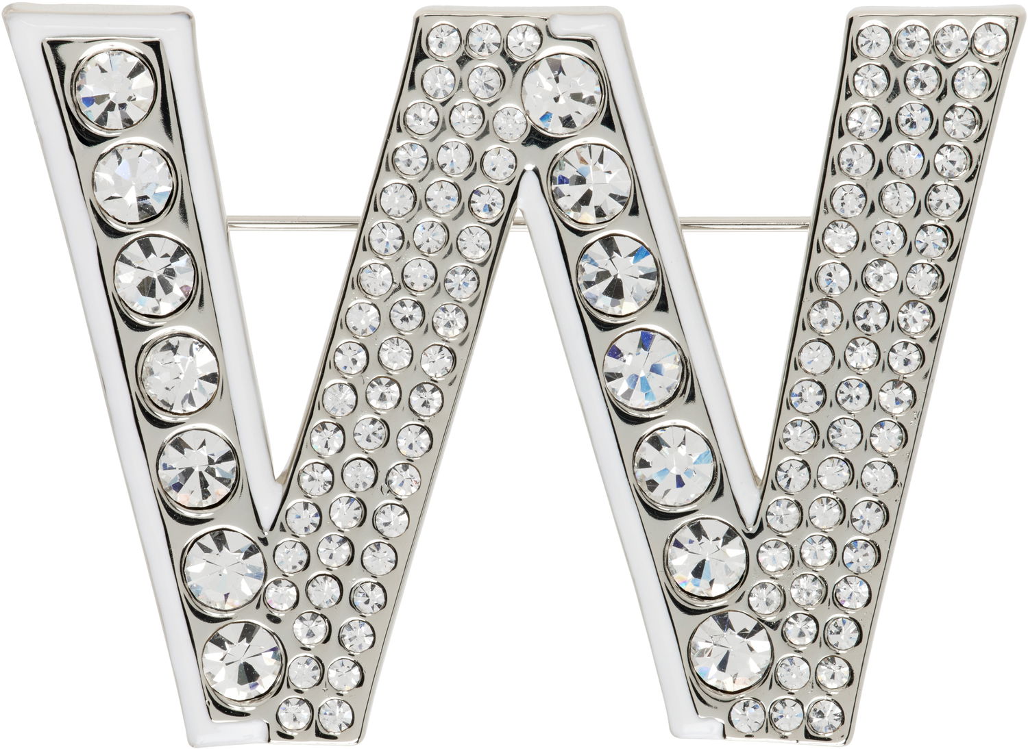 Spona Max Mara Weekend Max Mara Carella Crystal Letter W Brooch Metalická | 2515751104600, 0