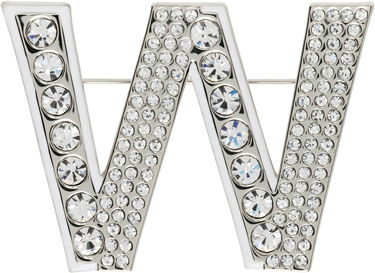 Spona Max Mara Weekend Max Mara Carella Crystal Letter W Brooch Metalická | 2515751104600, 0