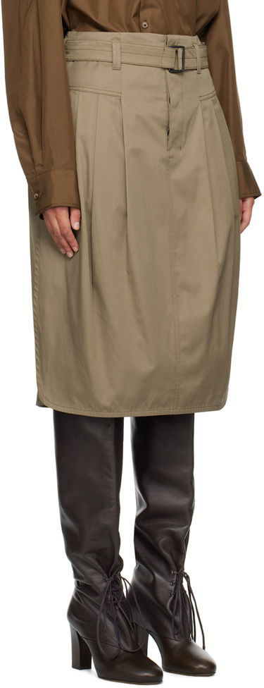 Sukňa LEMAIRE LEMAIRE Pleated Belted Midi Skirt Čierna | SK1010 LF824, 4