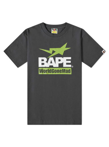 Tričko BAPE Archive World Gone Mad Tee Šedá | 001TEI701007F-CHA