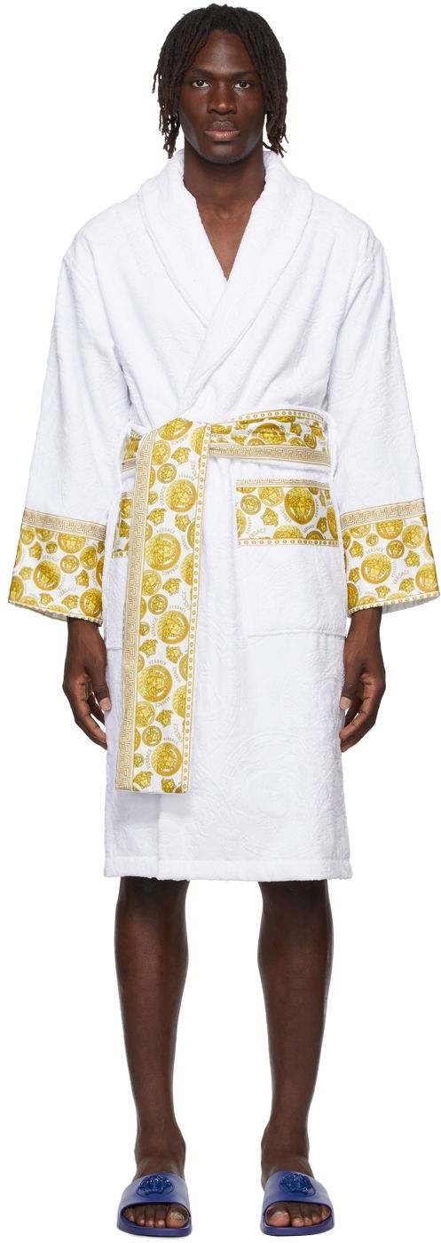 Pyžamo Versace Versace Medusa Amplified Robe Biela | *ZACJ00008 ZCOSP132, 0