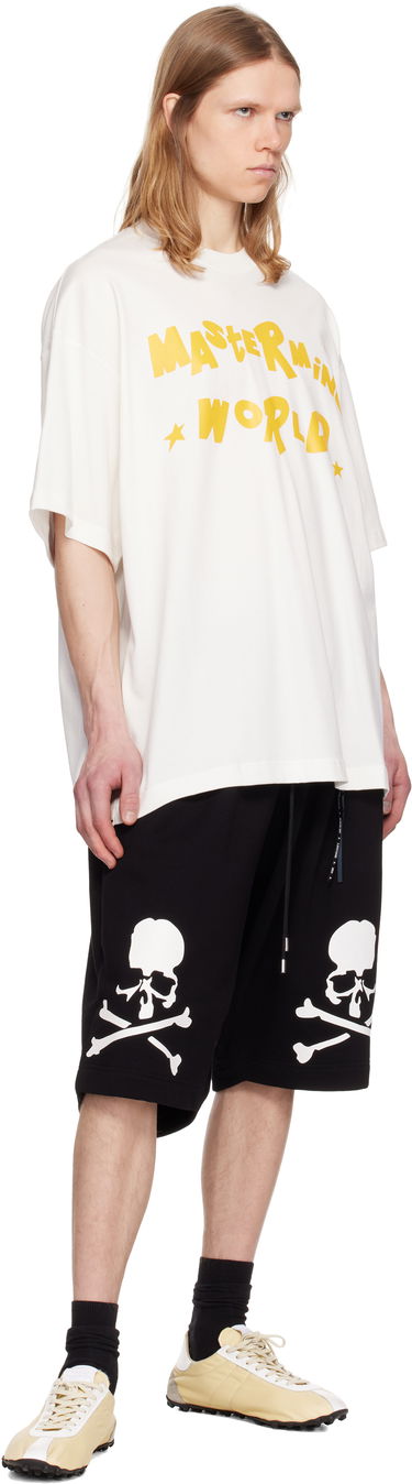 Tričko Mastermind WORLD Mastermind World Oversized Stay T-Shirt Biela | MW25S14-TS052-022, 3