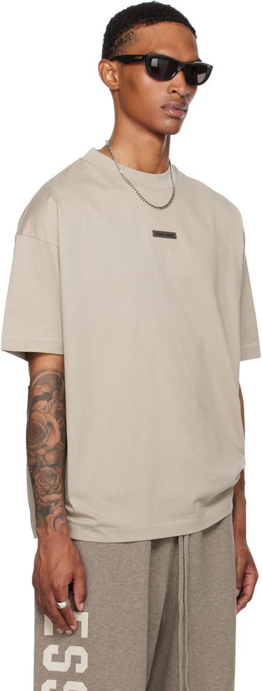 Tričko Fear of God Fear of God Essentials Classic Short Sleeve T-Shirt Béžová | 125SP254191F-198, 4