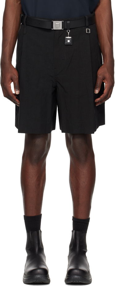 Šortky WOOYOUNGMI WOOYOUNGMI Men's Pleated Shorts Čierna | W231PT31, 0