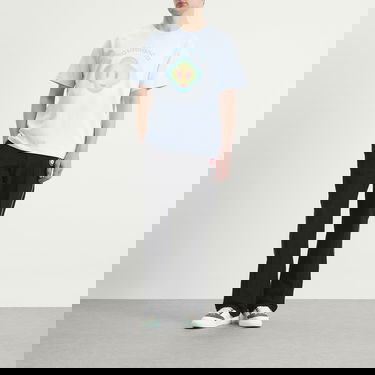 Tričko Casablanca Airbrush Smiley Classic T-Shirt Modrá | M-SP26-JTS-001-09, 4