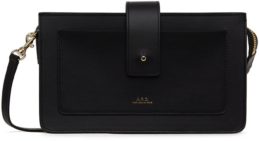 Taška cez rameno A.P.C. Albane Clutch Bag Čierna | PXAWV-F63320, 0
