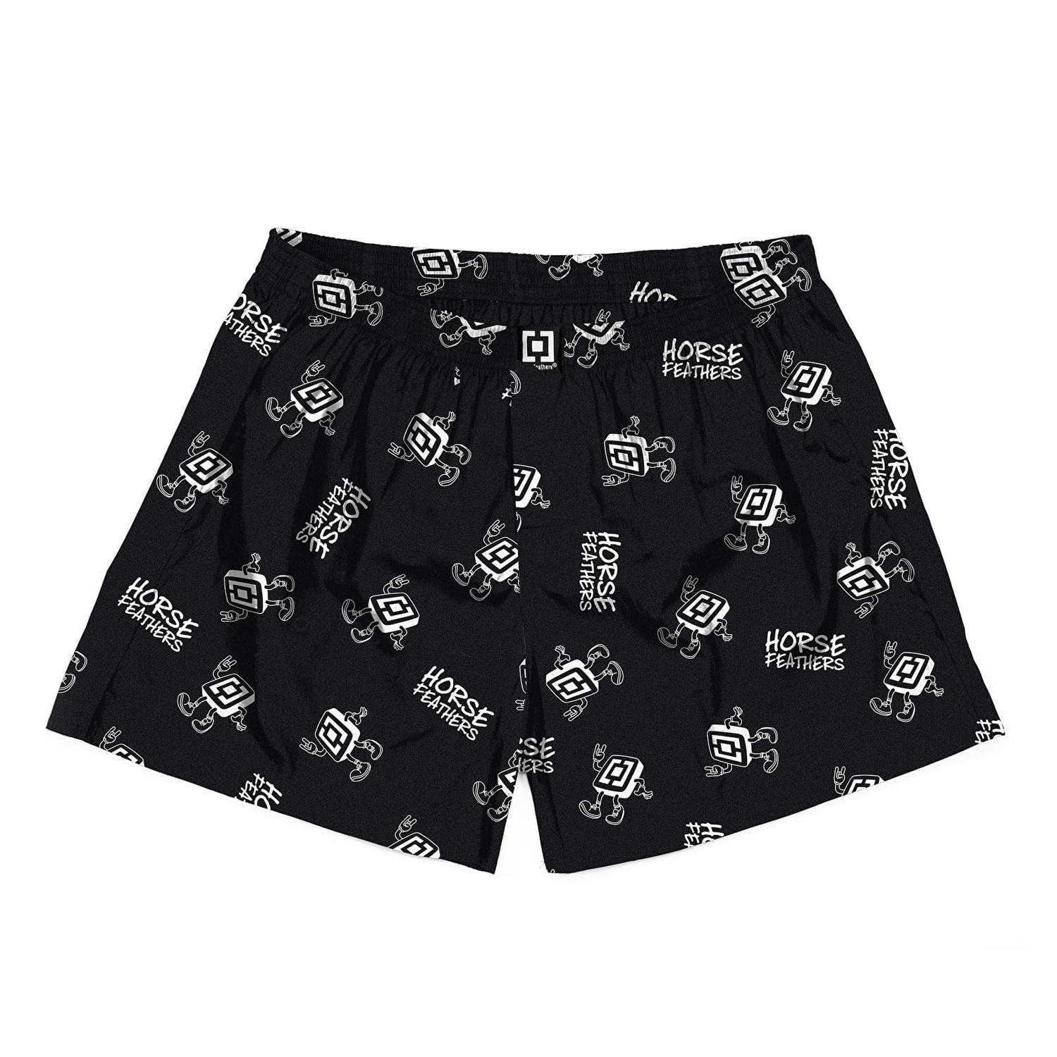 Boxerky Horsefeathers Boxers Manny Boxer Shorts Logoman Čierna | AA1035Z, 0